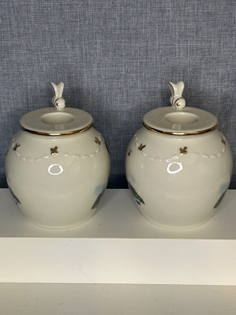 24 kt LENOX WINNIE THE POOH HONEY POT CANDLESTICKS set Disney Classic COA - Picture 8 of 16